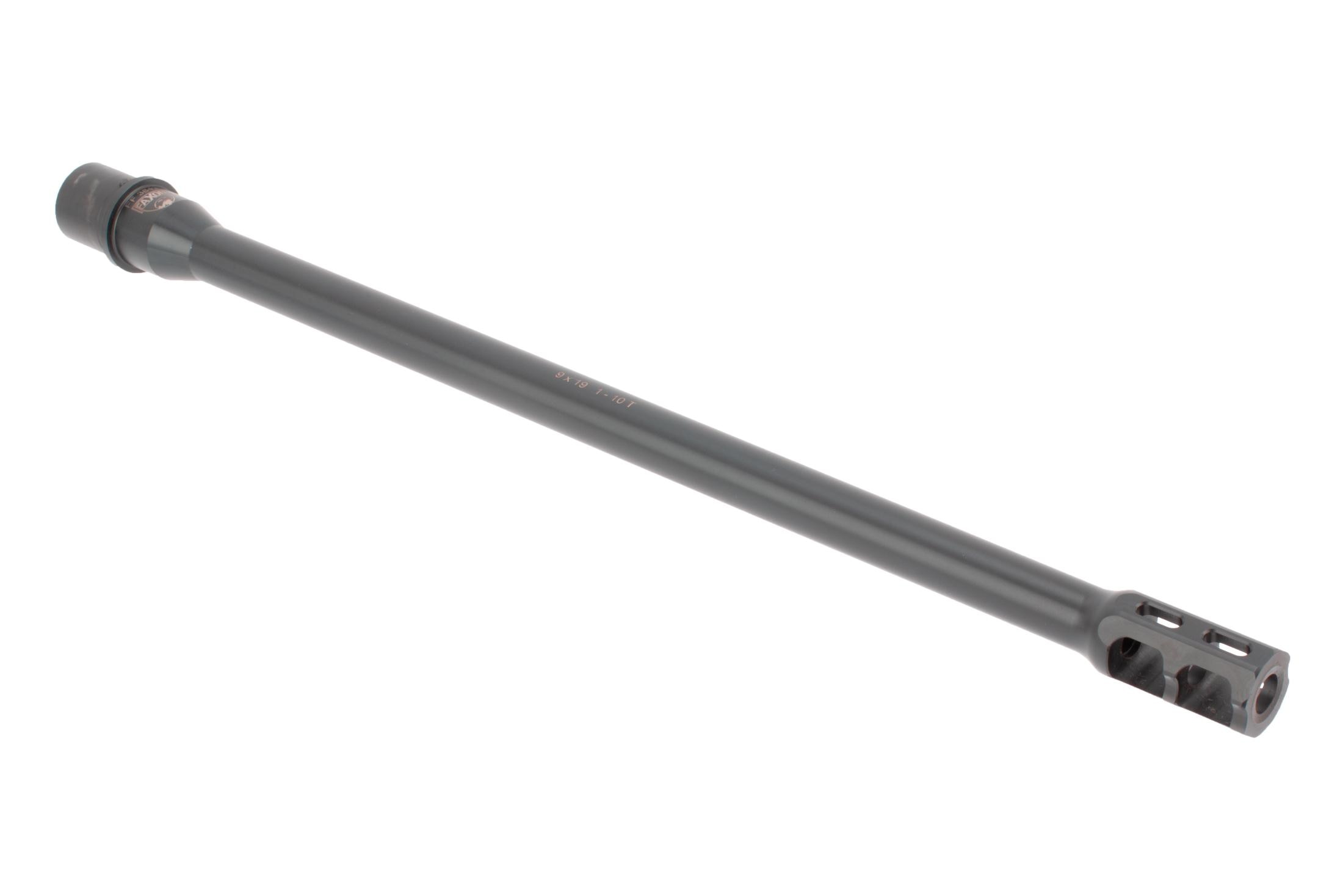 Faxon Firearms 9mm AR-15 Barrel with Integral Brake - 16"